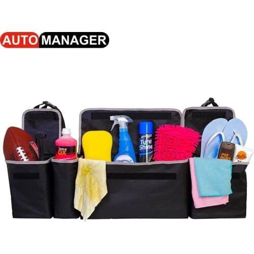Car Trunk Organizer Backseat Storage Bag Big Size Auto Seat Back Oxford Cloth Organizers Interior Accessories