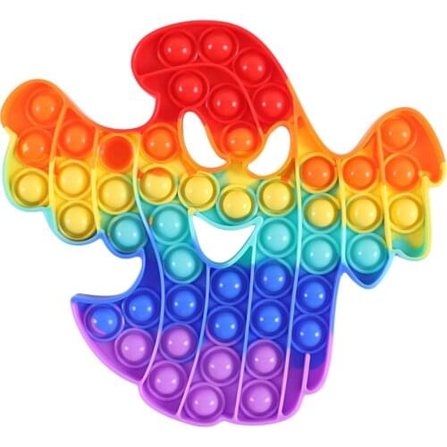 Rainbow Fidget Toys Push Bubble Sensory For Autism Needs Anti-stress Game Stress Relief Squishy Simpl Dimple Fidget Relax Toy