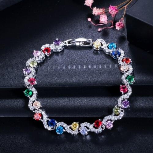 S925 Sterling Silver Bracelet Fashion Luxury AAA Zircon Bracelet Bride Jewelry Engagement Wedding Gift Jewelry