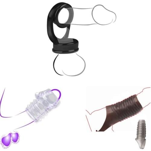 Sex shop Silicone cock penis ring Sex Toy for Men penis Sleeve extender penis enlargement Delayed ejaculation Sex Products