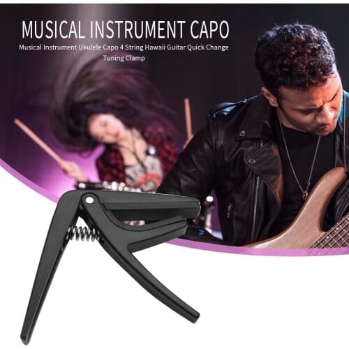 Ukulele Capo Plastic 4 Strings Professional Hawaii Guitar Quick Change Tuning Clamp Capos Musical Instruments Supplies