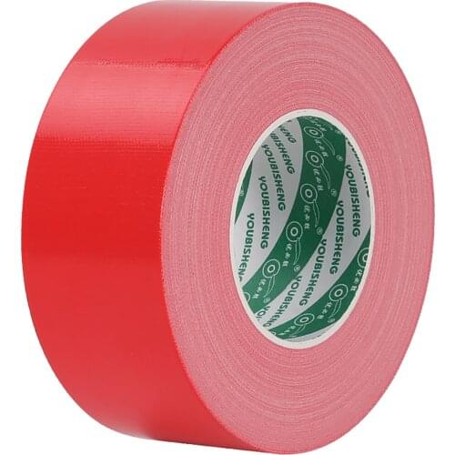 1Roll Length 50m Red Cloth Base Tape Self Adhesive Tape For Carpet DIY Decoration Width 10mm-60mm
