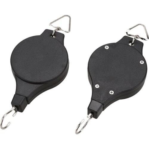 1PC Plastic Retractable Pulley Hanging Basket Pull Down Hanger Garden Flower Plant Baskets Pots Garden Tools support under 15kg