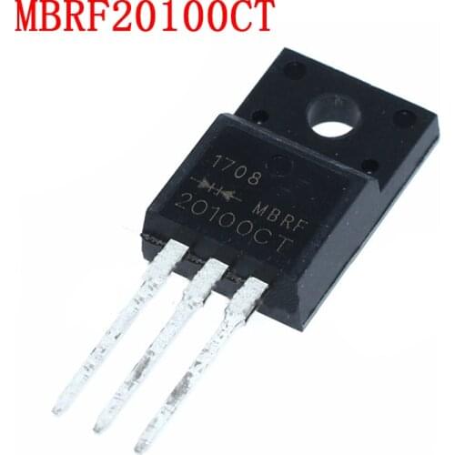 10PCS TO-220F MBRF20100CT SCHOTTKY DIODE MBR20100CT 20100CT