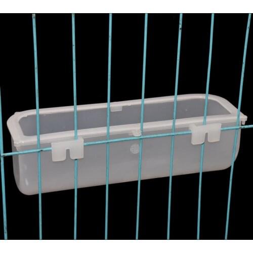 10 pcs Parrot Food Water Plastic Bowl Cups Bird Pigeons Pet Cage Feeder Feeding Box Poultry supplies