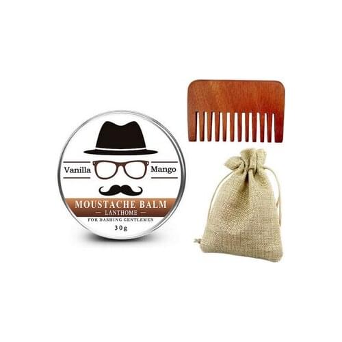 100pcs new Organic Beard Conditioner Leave in Styling Moisturizing Effect Beard Care Natural Men Beard Hair Wax Balm