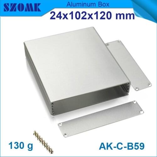 4pcs/lot aluminum cabinet electronics junction box for industry anodizing switch case 24*102*120mm