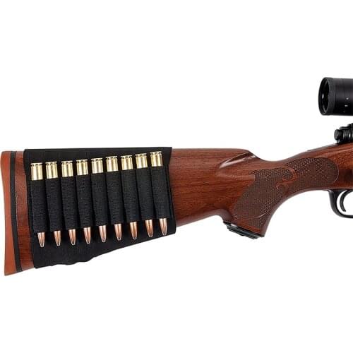 Tactical Support Cover 9-hole Bullet Bag Outdoor Multifunctional Special Bullet Set for Hunting Rifle Butt Cheek Bag 2021 New