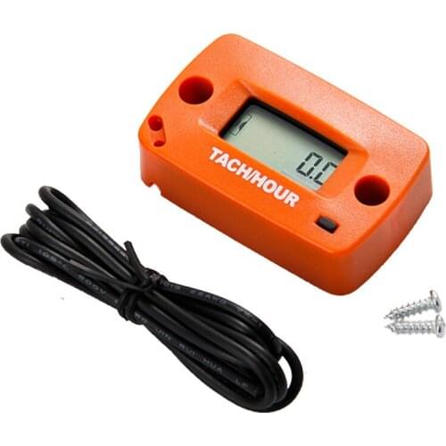 Digital Resettable Tach/Hour meter Tachometer RPM 2/4 Stroke HM018R for gas engine RL-HM018R Free shipping