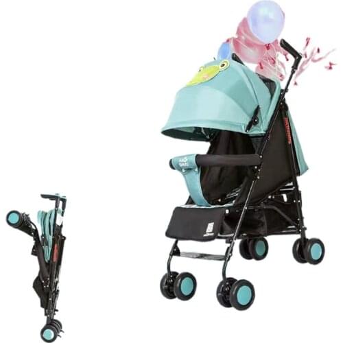 Baby Stroller Can Sit Can Lie Umbrella Car Cartoon Pattern Baby Trolley Infant Foldabl Lightweight Stroller