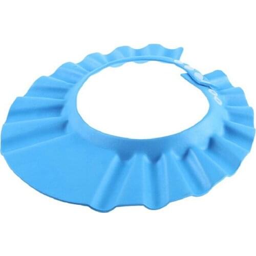 Baby Shower Cap Waterproof Silicone Shower Cap Adjustable Shampoo Shower Cap Hat for Toddler Children