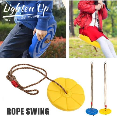 Children Swing Disc Toy Seat Kids Swing Round Rope Swings Outdoor Playground Hanging Garden Play Entertainment Activity