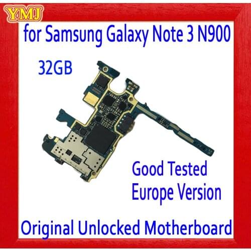 EU Version for Samsung Galaxy Note 3 N900 N9005 Motherboard IOS System,Original unlocked for Note 3 N900 Mainboard,Good Tested