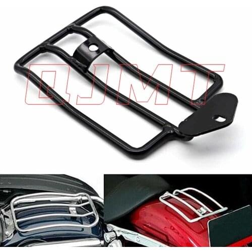Motorcycle Chrome Solo Seat Luggage Rack Fit For Harley Sportster XL 883 1200 04-15