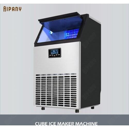 HZB80A electric cube ice maker 55KG 68KG 80KG/24H with clean function vertical commercial automatic ice maker making machine