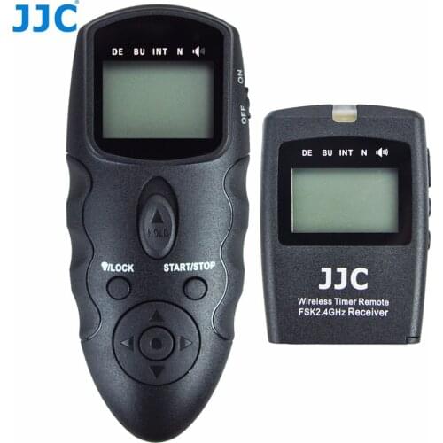 JJC DSLR Camera 2.4GHz 100M Transmission Distance Controller 56 Channels RF Wireless Timer Remote Control for Canon/Nikon/Sony