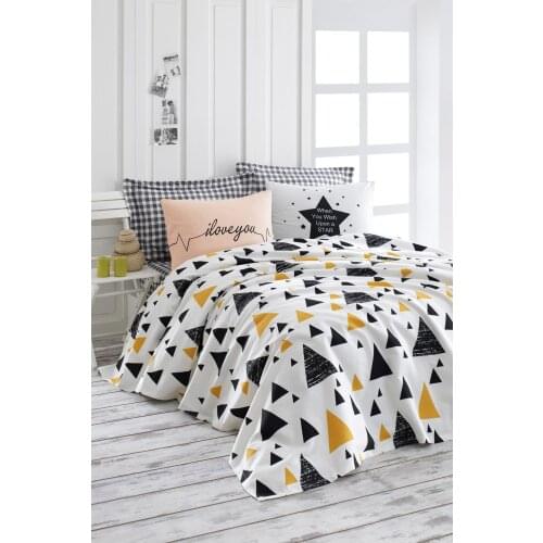 2021 PIQUE Set Turkish Cotton With Pillowcase Bedspread Sets Bed Linen Sheet Modern For Summer King Size Duvet Cover White Love