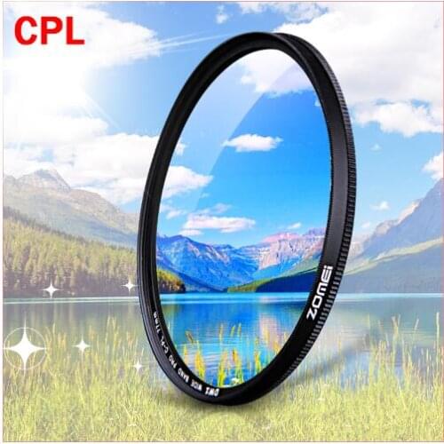 ZOMEI CPL Circular Polarizer Camera filter for Canon Nikon DSLR Camera lens 40.5/49/52mm/55/58/62/67/72/77/82mm
