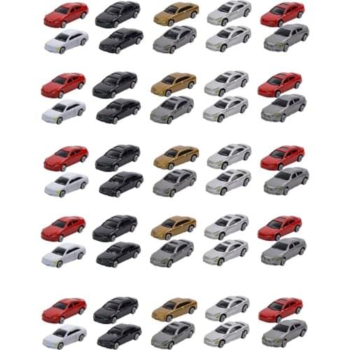 1/87 HO Scale Model Cars, 1:87 Painted Model Cars, HO Scale Model Train Cars for