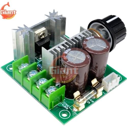 12V 10A PWM DC Motor Speed Controller Voltage Regulator Car Fan Speed Cntrol DC12V-40V High Power Drive Module