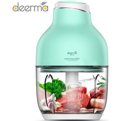 New Original Deerma Dem-jr05 Electric Meat Grinder 0.6L Household kitchen safety meat slicer mincer cutter Efficient chopper
