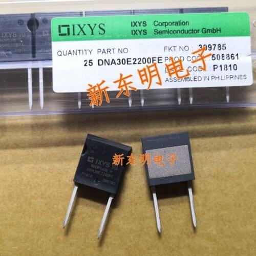 New Original 1PCS DNA30E2200FE DNA30E2200 or DNA30E2200PA DNA30E2200PC DNA30E2200PZ ISOPLUS i4-PAC 30A 2200V Single Diode