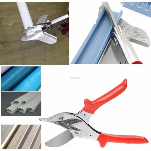 45-120 degree Multi Angle Pipe Scissor PVC Wire Trunking Mitre Trim Cutter Hand Tool May08 Dropship