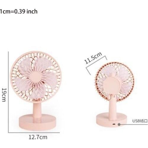 Portable Fan Mini Desktop Fan Small haking Head Fan with Strong Airflow Quiet Operation for Home Office Car Outdoor