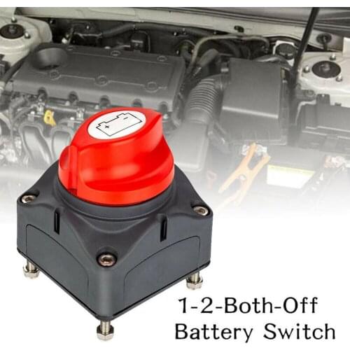 Car Battery Rotary Switch Disconnect Prevent Power Short Auto Motorcycle Truck Boat Disconnecter Power Switch