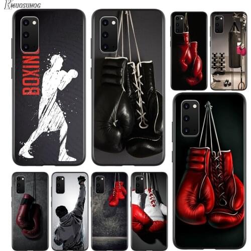 Strong Boxing Gloves For Samsung Galaxy A01 A11 A12 A22 A21S A31 A41 A42 A51 A71 A32 A52 A72 A02S Soft Phone Case