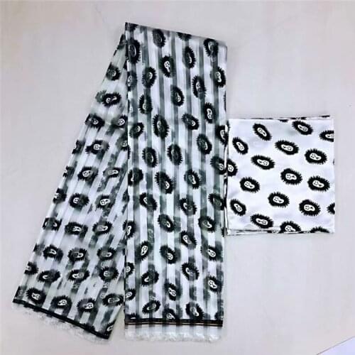 Organza silk pattern satin silk fabric High quality 2019 digital printed wax african fabric for party dress african satin fabric