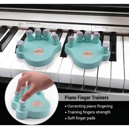 SOLO Piano Finger Trainers Piano Fingers Strength Training Tools Finger Correctors Soft Finger Pads Piano keyboard for beginner