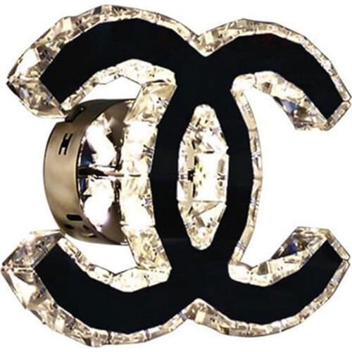 10W lampada LED crystal wall light Letter A C LED wall lamp bedside room bedroom wall lamp art stainless steel lighting fixtures