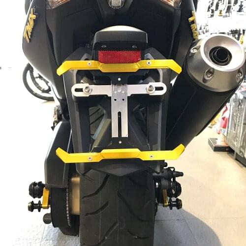 Universal Adjustable Motorcycle CNC Aluminum Alloy Frame Number License Registration Plate Holder Motor free shipping