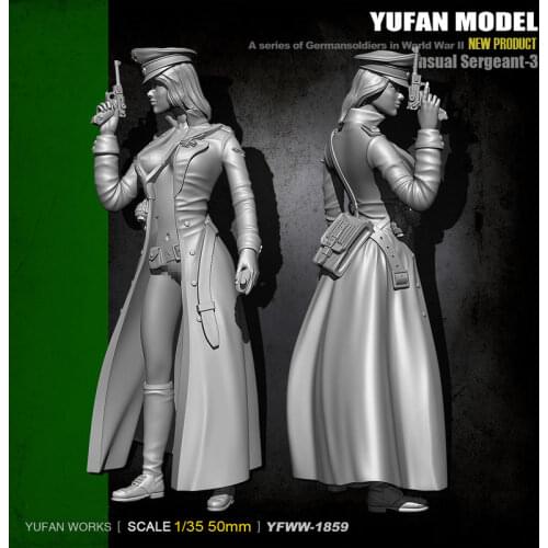 Wong Work Unpainted 1/35 Scale Resin Female Warrior Unassembled Garage Kits GK Model Kit Figure WW35-1859