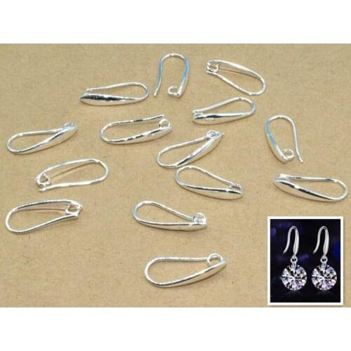 High-end quality 100pcs /lot 925 sterling silver craft earrings found DIY jewelry ear earrings accessories