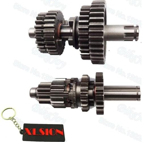 YX125 Transmission Main & Counter Shaft with Gear Box for Horizontal YX 125cc Dirt Pit Bike Minicross PitsterPro Motocross