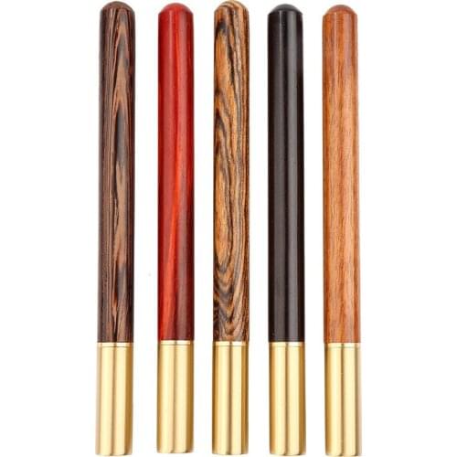 1pcs Upscale Sandalwood Business Office Gift Signing Pen Creative Metal Stationery Writing Pens For Kids School Supplies