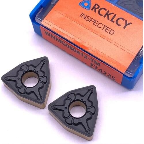 10pcs RCKLCY High quality WNMG080412 TM FT4225 Carbide insert Face Mill CNC Tools External Turning tool For steel