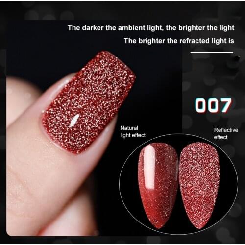 12 Colors Nail Art Broken Diamond Glue Pin Pai Powder Flash Glue Symphony Light Glue UV Nail Polish Glue Nail Glue Salon TSLM1