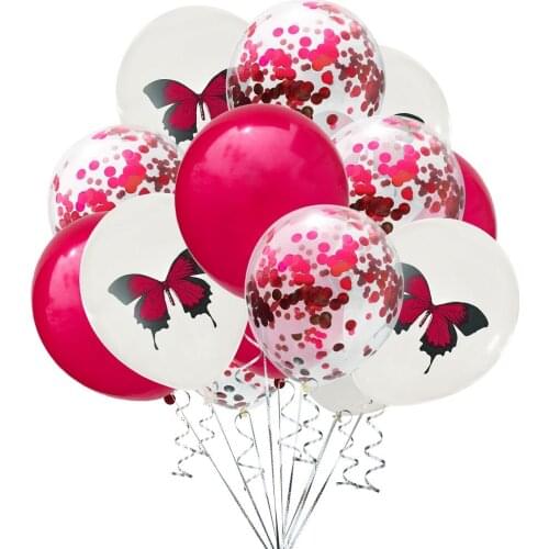 15pcs Swallowtail Butterfly Balloon Insect Animal Latex Balloons for Baby Shower Birthday Wedding Anniversary Party Decoration