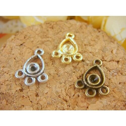 20pcs/lot 9x12mm Zinc Alloy Diy Handmade Jewelry Findings Accessories Antiqued style connect Earring accessories