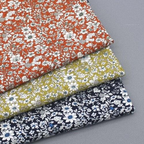 50cm*160cm/Piece,Pure Cotton Light And Thin Garden Small Flower Cloth,Dress,Shirt,Headdress,Curtain Fabric,DIY Handmade Material