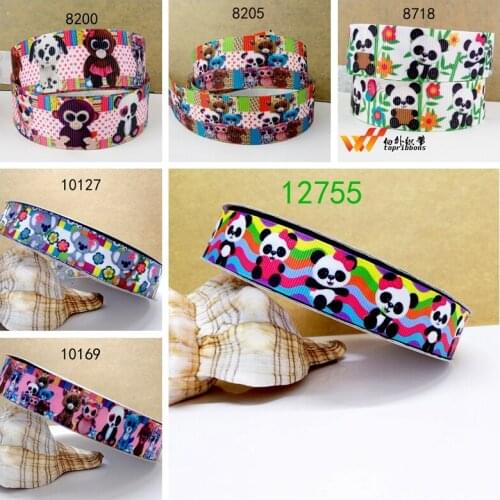 Free shipping 50 yard cartoon printed grosgrain ribbon 12755