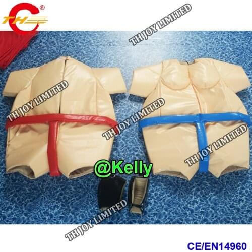 Free door shipping 2pcs/pair sumo wrestling suits for sale, custom made inflatable sponge sumo suits