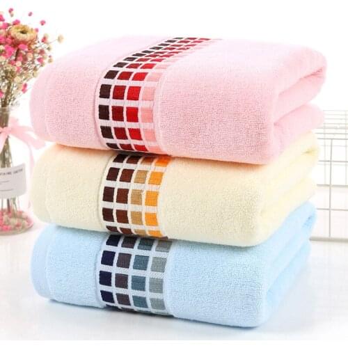 Jacquard Cotton Large Bath Towel Fast Drying Super Absorbent Beach Towels 70x140cm Washcloth Spa Towel For Adult Man And Women