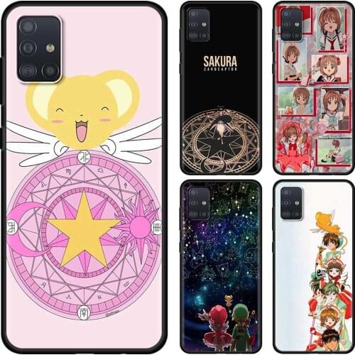 Card Captor Sakura Phone Case for Samsung Galaxy A51 A71 A21s A12 A31 A41 A32 A02s A11 A72 A52 A42 5G A01 A91 A21 EU Black Cover