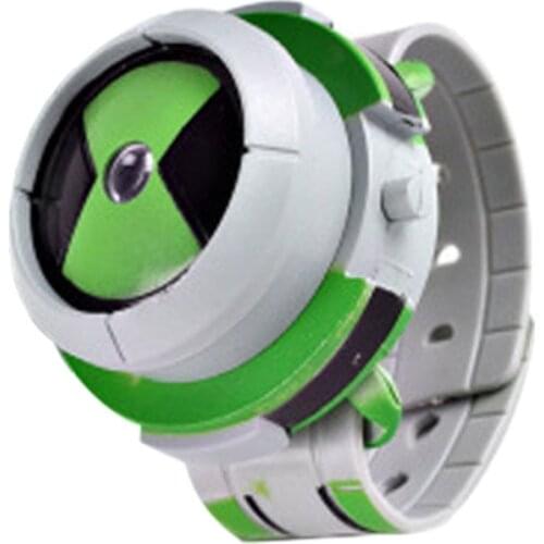 Childrens Watch Earth Defender Transformer Sound and Luminous Watch Childrens Toy Projection Watch
