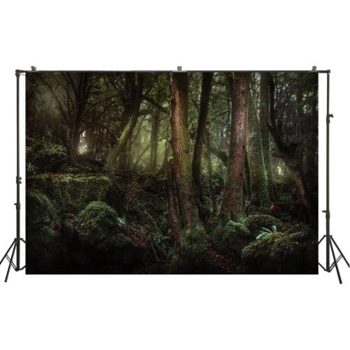 HUAYI Photography Backdrop deep forest jungle photo background studio portraits photobooth birthday backdrops photocall W-3791