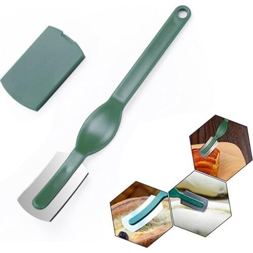 1Piece Curved Blades Bread Knife French Dough Maker Rustproof With Sheath Smooth Knife Kitchen Bread Lame Dough Scoring Tool